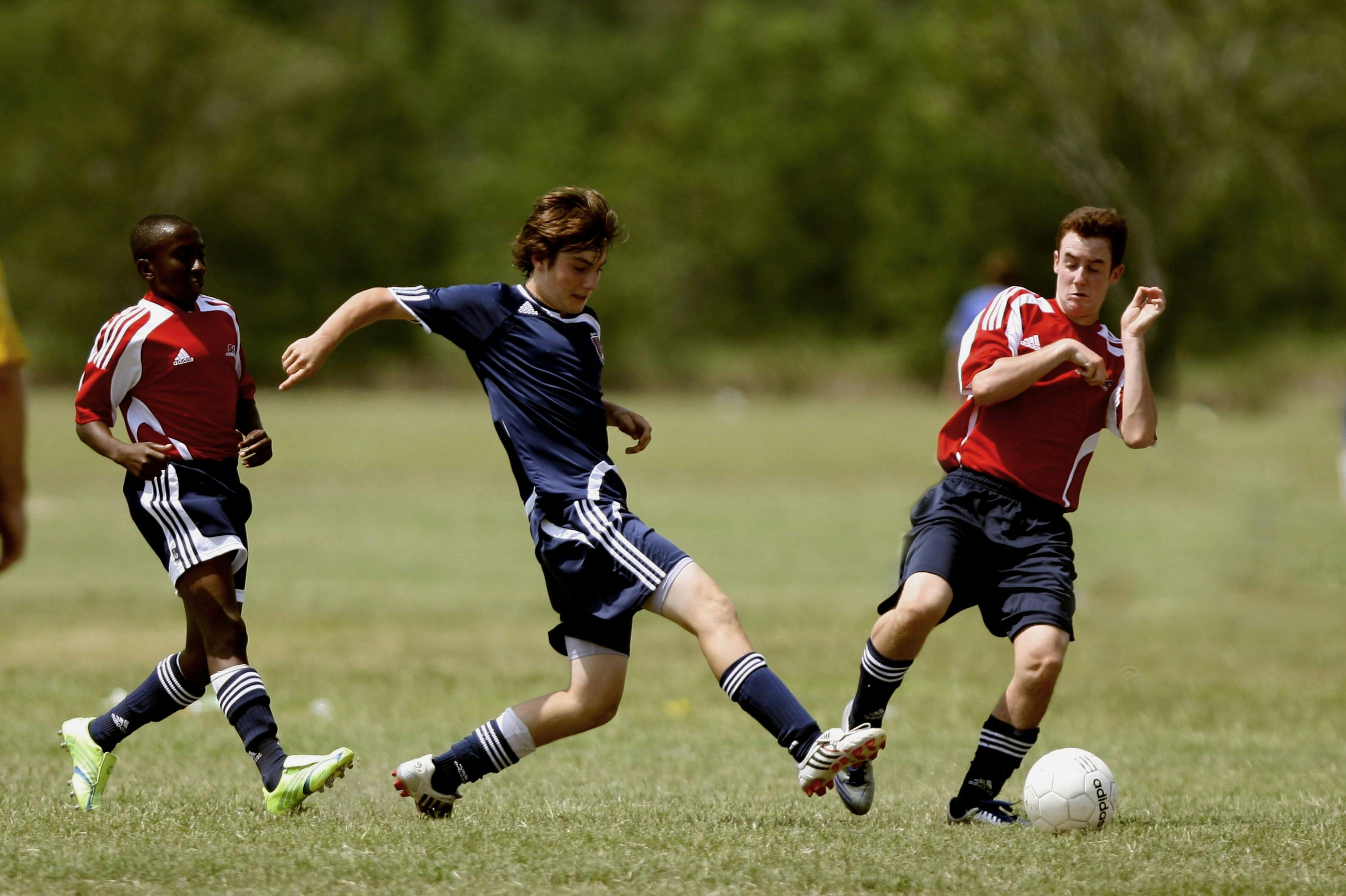 Football action scene